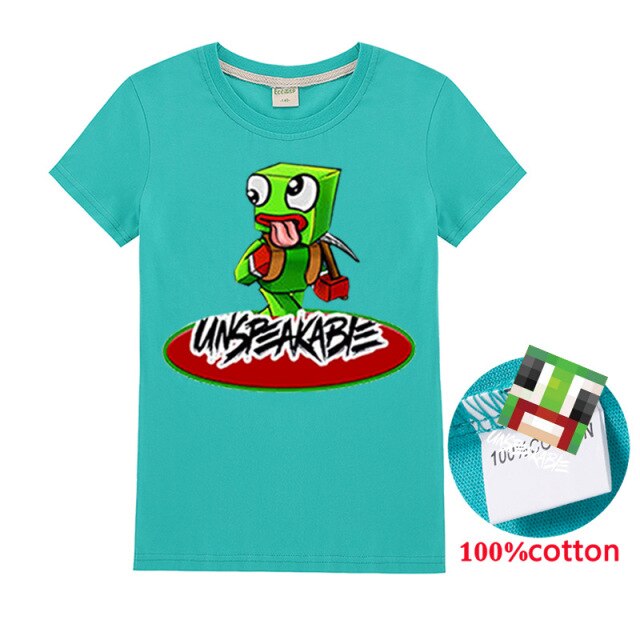 New-2020-Unspeakable-Inspired-T-Shirt-Youtube-Gaming-sssVlog-Kids-sweatshirt-Children-T-Shirt-Girl-Tops