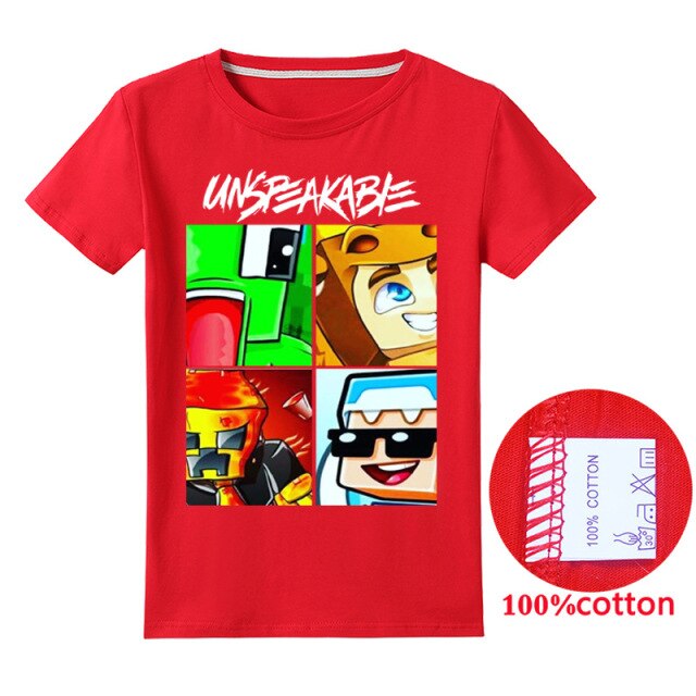 New-Summer-Unspeakable-Boy-T-shirt-Kids-Sweatshirt-aweKids-T-shirt-Girls-Unspeakable-Top-T-shirt